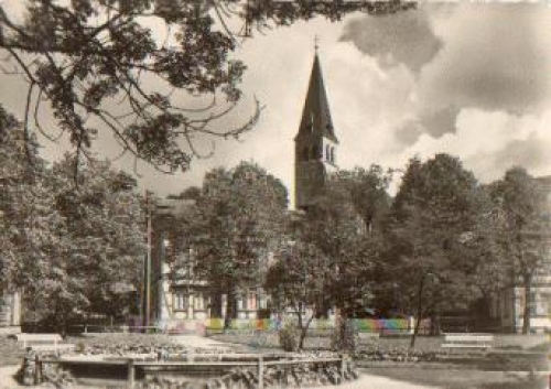 98599 Brotterode Am Springbrunnen gebr. ca. 1955