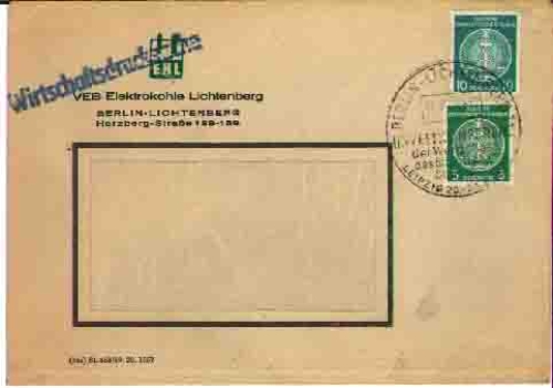 GDR service letter business printed matter o 18.8.1960