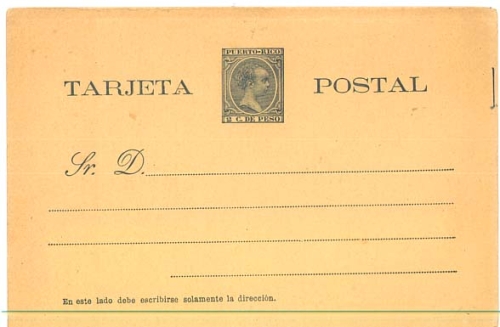 Puerto Rico postal stationery * around 1890