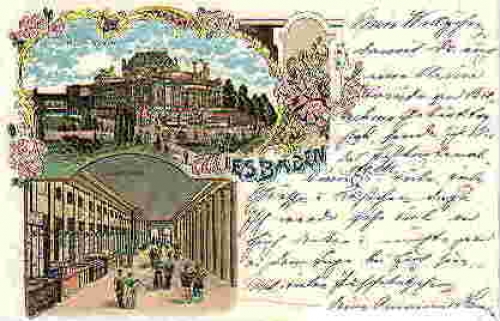 Wiesbaden Gruss aus... Litho o 23.5.1901
