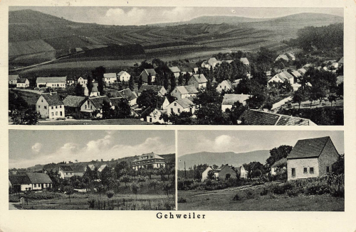 66640 Gehweiler Namborn Landpoststempel über Tuerkismuehle o 1938