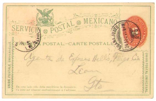 Mexico postal stationery o 24.8.1894