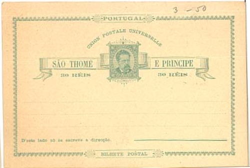 Sao Thome e Principe postal stationery *approx. 1890