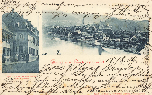 69151 Neckargemund Backerei Gasthaus o18.8.1904