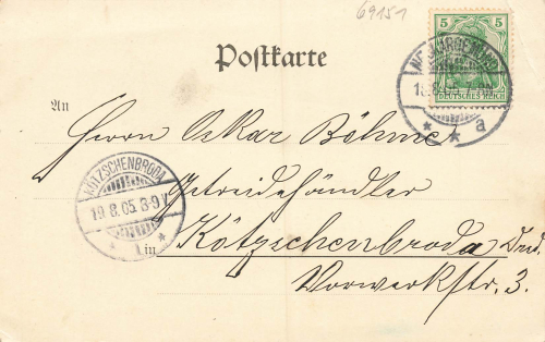 69151 Neckargemünd Bäckerei Gasthaus o 1904