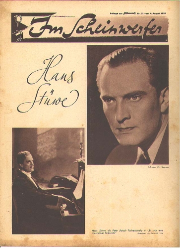 Hans Stuewe In the Spotlight 1939 Film World 31