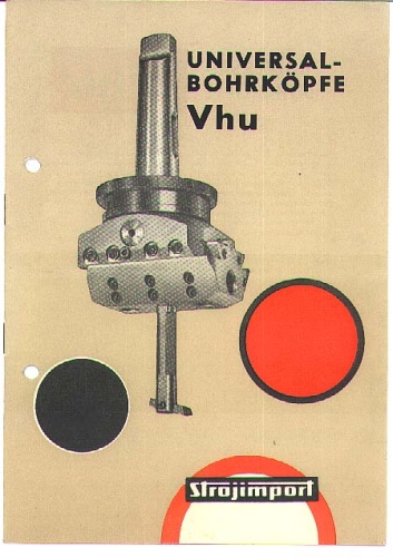 Universal drill heads Uhu tool advertising brochure 1969