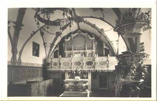 07907 Burgk Schlosskapelle mit Silbermannorgel * ca. 1958