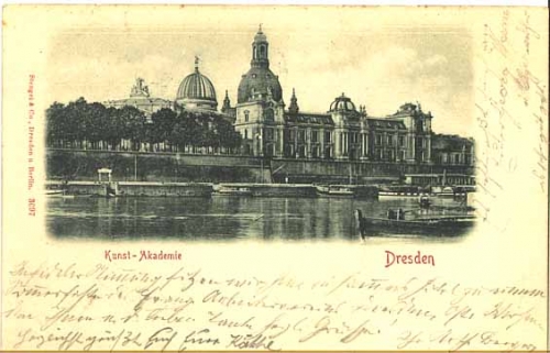 Dresden Art Academy o August 31, 1898 Stengel Verlag 3097