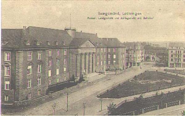 Saargemünd district court district court and train station, o 26.9.1915