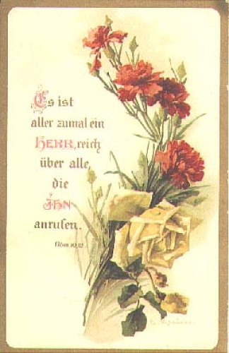 Bouquet of flowers artist card Catharina Klein * approx. 1905