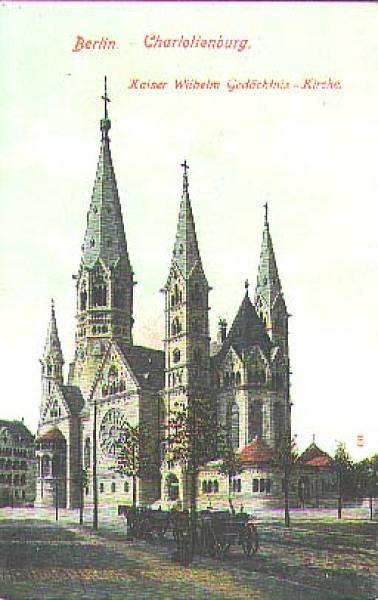 Charlottenburg Berlin Kaiser Wilhelm Gedächtniskirche * ca. 1920