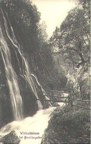 Berchtesgaden Wimbachklamm (waterfall) o 7.6.1929
