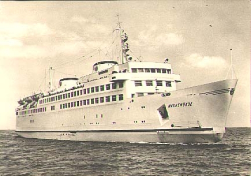 DSR Linie Ostseefähre "Warnemünde" * ca. 1960