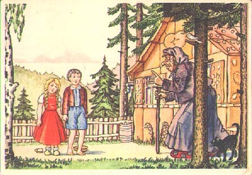 Fairy tale Hansel and Gretel (witch) * approx. 1960