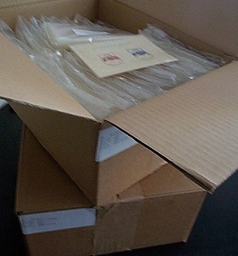 Postcard sleeves crystal clear & plasticizer-free for old postcards