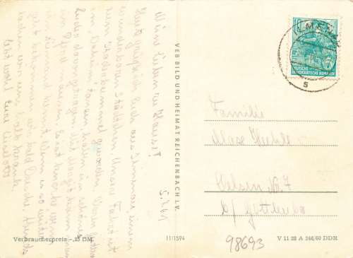 98693 Ilmenau Mehrbildkarte o 1961