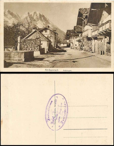 82467 Alt-Garmisch Fruehlingsstrasse *approx. 1930