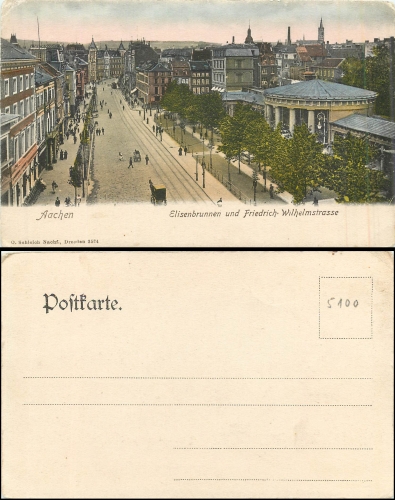 Aachen Friedrich Wilhelmstrasse *ca. 1900