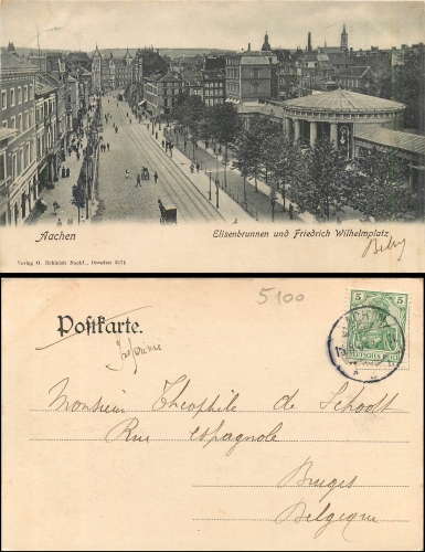 Aachen Friedrich Wilhelmplatz o 13.8.1904