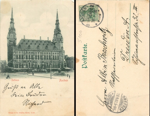 Aachen Town Hall o August 29, 1902