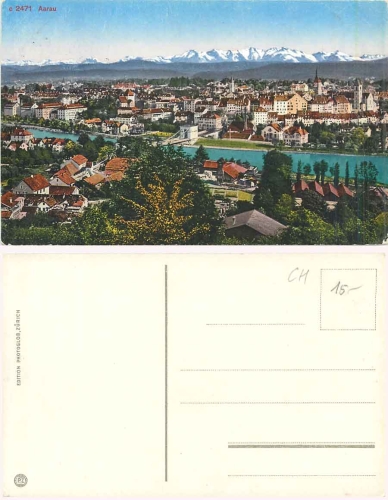 Aarau, Totalansicht *ca. 1920