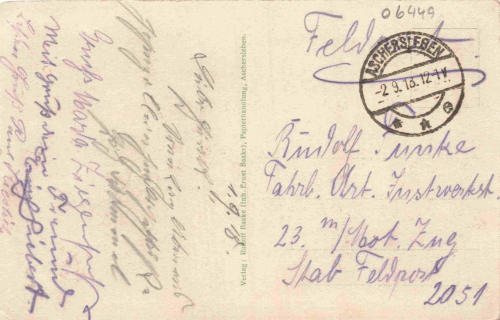 Achersleben Apothekergraben o 1918