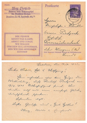 Adolf Hitler 5 Pfennig Ganzsache