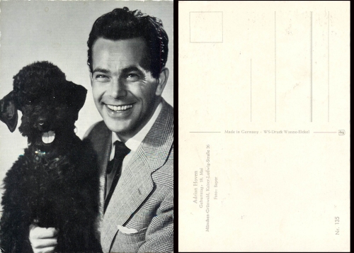 Hoven Adrian with poodle Photo: Bayer, 135