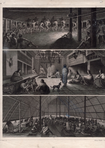 Africa national customs steel engraving by Henry Winkles after G Heck around 1850