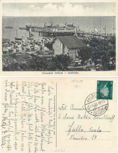 Seebad Ahlbeck Seebrücke o 26.6.1929