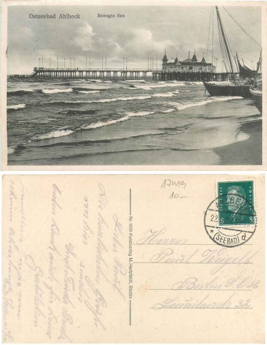 17419 Ahlbeck Seebrücke o 22.06.1929