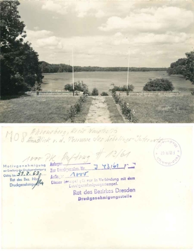 17255 Ahrensberg Apprentice boarding school, terrace, template with printing permission *1961
