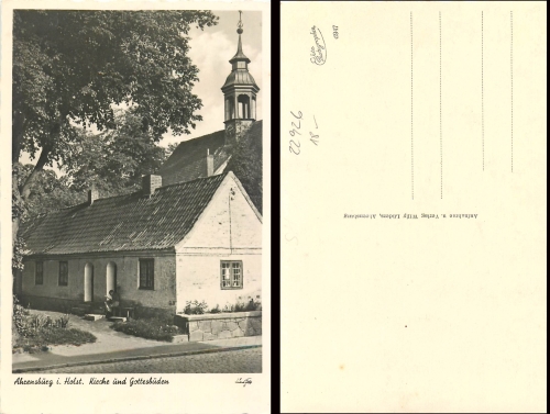 Ahrensburg i. Holst. Kirche u. Gottesbüden *ca.1930