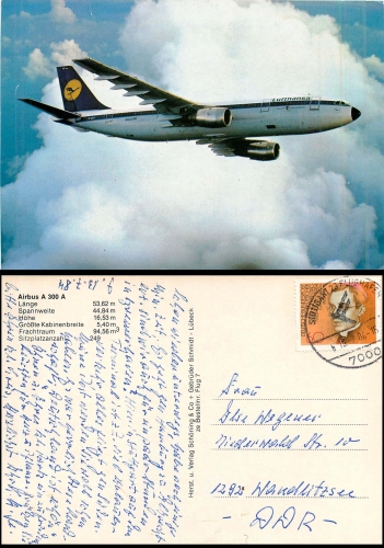 Airbus A 300 A Lufthansa o 13.7.1984