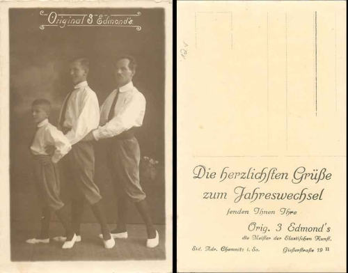 Acrobatic Circus 3 Edmonds Chemnitz * ca. 1920