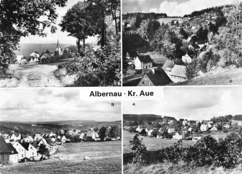 08321 Albernau Erzgebirge Mehrbildkarte o 1989