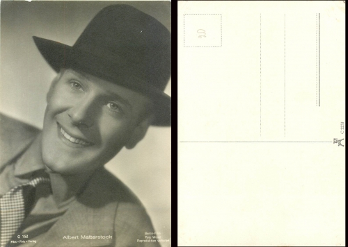 Albert Matterstock, Film-Foto-Verlag, G 152