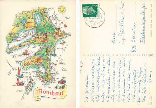 Alfred Hoppe 8006 Mönchgut Künstlerkarte 1969