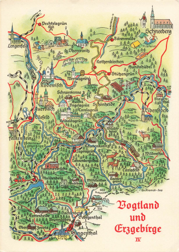 Vogtland und Erzgebirge IV Künstler Alfred Hoppe 8031