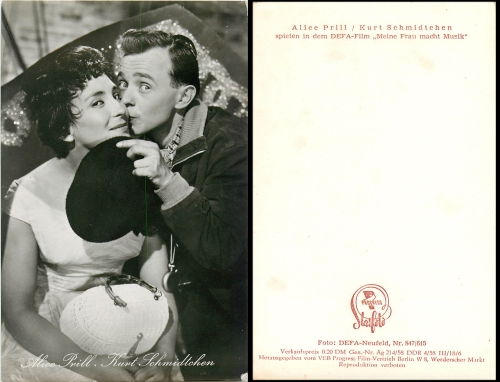 Alica Prill und Kurt Schmidtchen Progress Starfoto Nr. 847/615