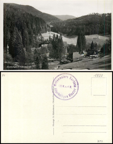 Allerheiligen im Schwarzwald *1933
