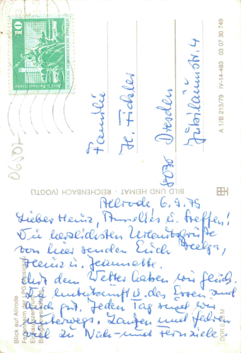 Allrode Harz Mehrbildkarte o 1979