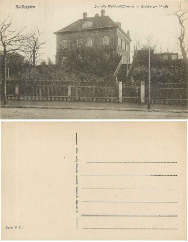 Dresden Neustadt Das alte Waldschlößchen Radeberger Strasse *ca.1910