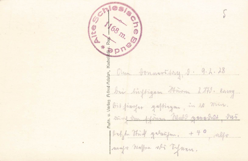 Alte schlesische Baude Riesengebirge Schlesien Pod Łabskim Szczytem gebraucht 1928