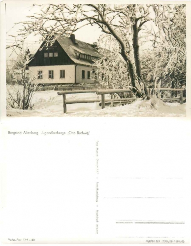 01773 Altenberg Ore Mountains Youth hostel "Otto Buchwitz" *1958 Hanich oN