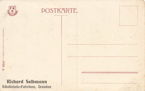 01773 Altenberg Erzgebirge Richard Selbmann Schokoladen Fabriken * um 1920