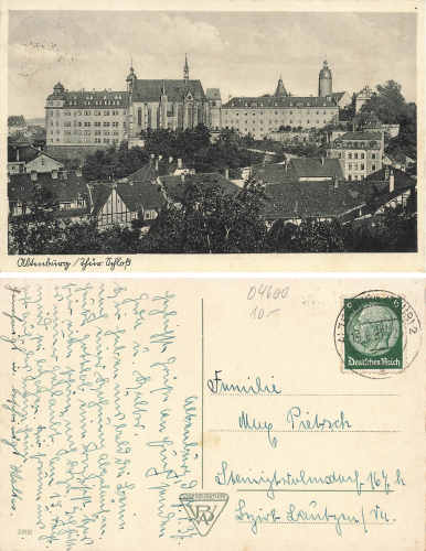 04600 Altenburg Thuringia Castle o 19.8.1937