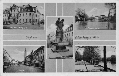 Altenburg Thüringen Mehrbildkarte o 1943