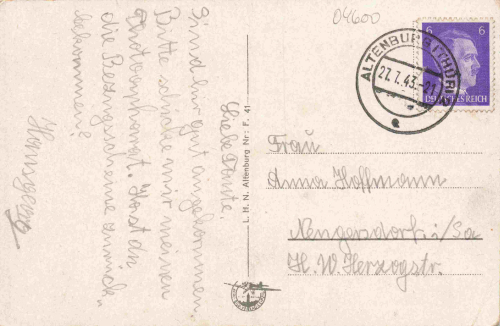 Altenburg Thüringen Mehrbildkarte o 1943